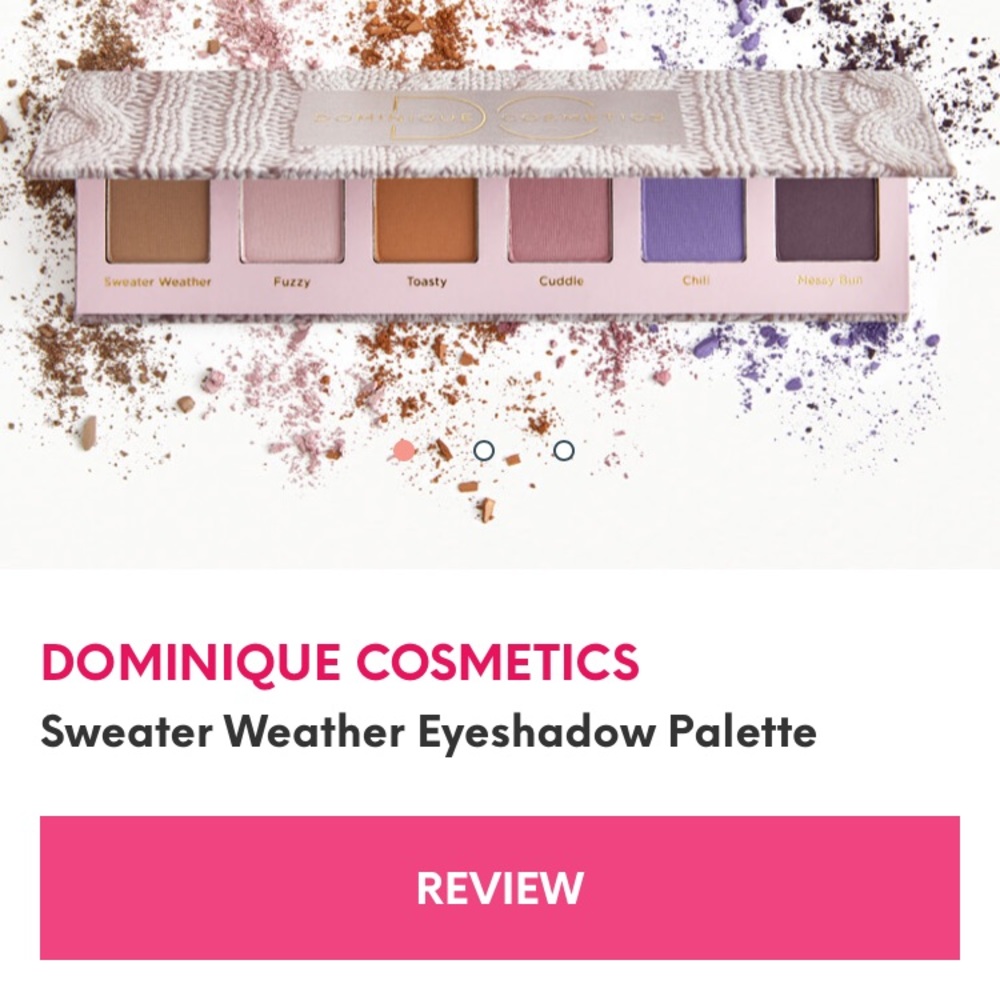 Dominique cosmetics eyeshadow palette